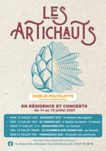 Les concerts de juillet 2025, entre Ardèche et Haute-Loire