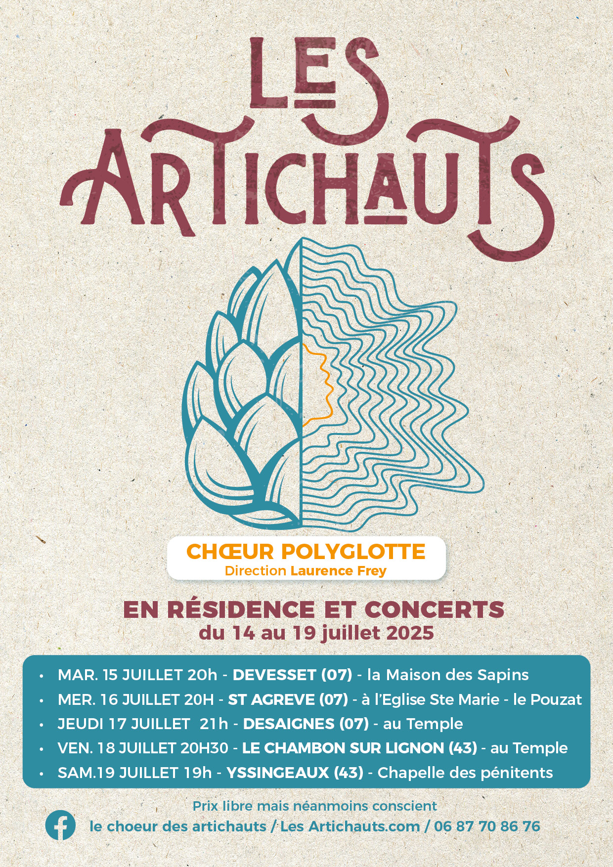 Les concerts de juillet 2025, entre Ardèche et Haute-Loire