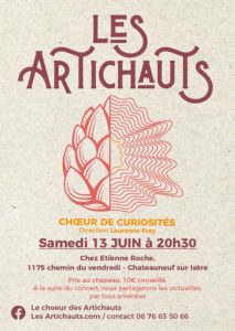 En concert le 13 juin à 20h30, à Chateauneuf-sur-Isère