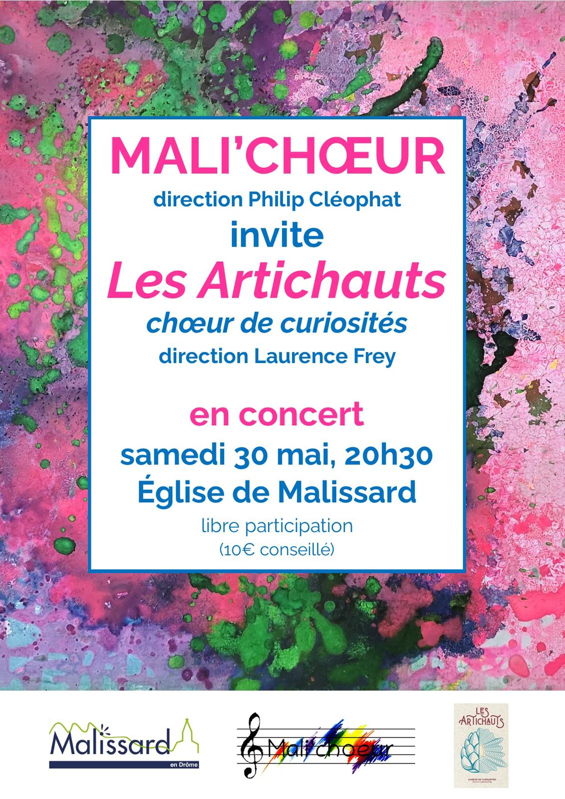 En concert le 30 mai 2026 à 20h30, à Malissard, avec Mali&rsquo;chœur